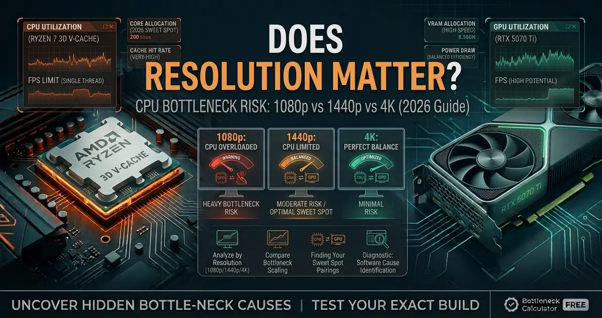 CPU Bottleneck at 1080p vs 1440p vs 4K: Does It Matter? (2026)