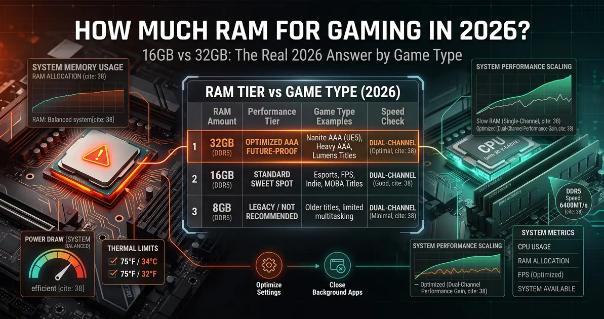 How Much RAM Do You Need for Gaming in 2026?